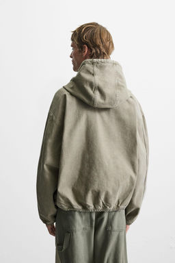 WASHED HOODED JACKET - Zara фото 3