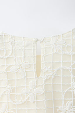 VESTIDO TUL FLORES / Crudo - Zara фото 4