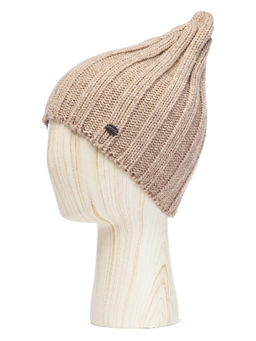 Шапка жен. шерсть+акр LB-BR55049 beige melange