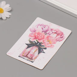 Цена за 2 шт. Открытка для выращивания «Арт Узор. Вырасти сам. Пионы» с семенами, 10×15 см