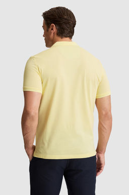 Erkek A__k Sar_ Regular Fit Polo Yaka Basic Ti__rt