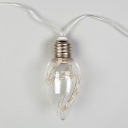 Гирлянда Нить 3 м с насадками Лампочки капля, IP20, прозрачная нить, 80 LED, свечение синее, 8 режимов, 220 В - Luazon lighting фото 4