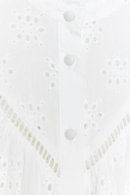 SHIRT WITH CUTWORK EMBROIDERY - Zara фото 7
