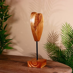 Сувенир Сердце, на подставке, 20?10?35 см, дерево джампинис