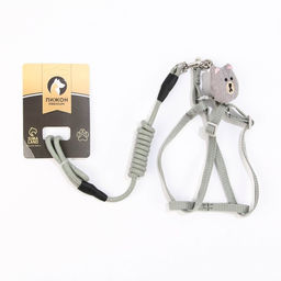 Комплект амуниции с игрушкой и круглым поводоком 120 х 1 см, ОШ 22-38 см, ОГ 22-38 см, зелёный 71490 - Пижон фото 8