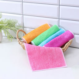 Цена за 3 шт. Салфетка для уборки Доляна, волокно бамбука, 23×18 см, МИКС