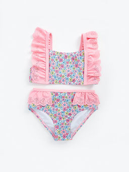 ?i?ekli K?z Bebek Bikini Tak?m?
