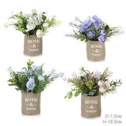 Цветочная композиция 18,5 см / NS893 /уп 12/72/