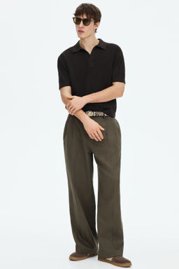 Polo en punto trenzado Regular Fit - H&m фото 8