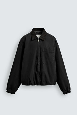 RELAXED FIT ZIP-UP JACKET