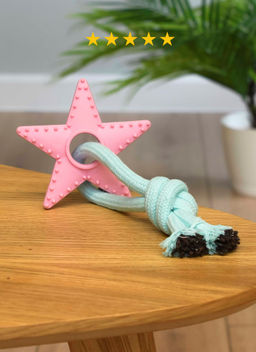 Игрушка для собак, канатная со звездочкой, 20 см., цвет в ассортименте PS103