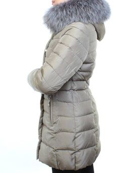8158 Пальто зимнее женское (холлофайбер, натуральный мех чернобурки) - Fashion фото 8