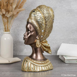 Статуэтка Африканка 17.5*10*31 / XL-6921 /уп 8/бюст