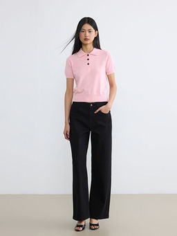 Polo Yaka Kad?n Triko Kazak