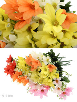 Цветок искусственный 34 см 5 веток / 254-9 /уп 2/300/600/