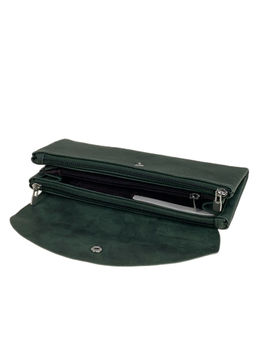 Женское портмоне из искусственной кожи, цвет зеленый - Greta фото 2