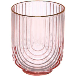 Стакан низкий 380мл "Enjoy Life" в наборе 6шт, цвет розовый