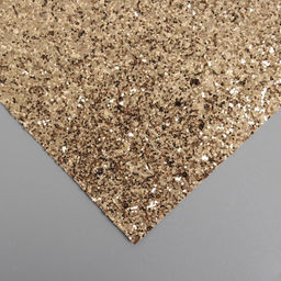 Лист для творчества искусственная кожа «Крупные блёстки», светло-золотой лист 33×20 см, толщина 0.84 мм