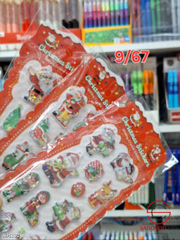 Наклейки водные с блестками брелки НОВЫЙ ГОД