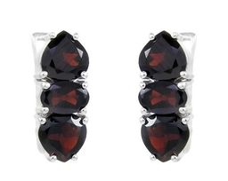 Серьги из серебра гранат, Крит