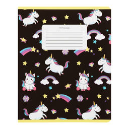 Комплект тетрадей из 10 штук, 12 листов в линию Calligrata «Единорожки», обложка мелованный картон, ВД-лак, блок офсет, 5 видов по 2 штуки