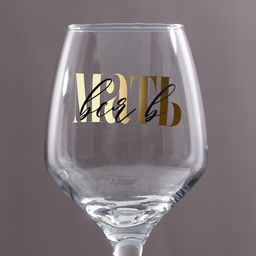 Бокал для вина с надписью «Вся в мать», 350 мл