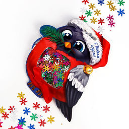 Цена за 2 шт. Конфетти «С Новым годом!», цветные снежинки, 14 г