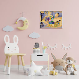 ФРЕЯ CMF-PKZ/PM-007 Набор для раскрашивания по номерам (на картоне) 40 х 30 см Попугай Кеша-путешественник