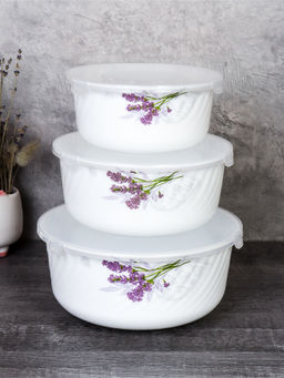 Салатник с крышкой 3 предмета / GRAY-HDW3B (7131) /уп 12/ - ГалеонТрейд фото 2