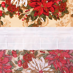 Комплект штор для кухни с подхватами «Доляна. Новогодние украшения», 2 шт., жёлтые, 145×180 см