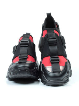 05-FDG103-3P BLACK Кроссовки женские (натуральная кожа, текстиль)