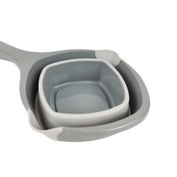 L-00857GY Ковш складной 1л серый пластик/силикон - Mayer&boch фото 4