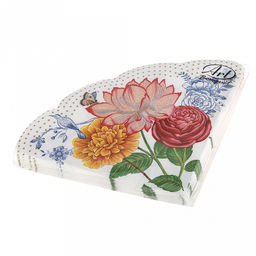 Салфетки бумажные Art Bouquet Rondo д32см, 3-х слойные, 12 штук в упаковке, 100% целлюлоза, Лотос (Россия) - Домашняя мода фото 3