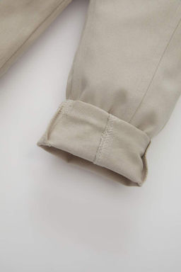 Прямые габардиновые брюки для маленьких мальчиков - Defacto фото 3