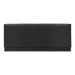 Планинг на гребне недатированный 100х300 мм, 56 листов, БУМВИНИЛ, черный