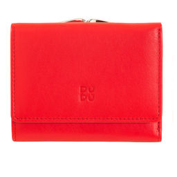 Итальянский женский кожаный кошелек DuDu серии Corsica | огненно-красный - Dudubags фото 3