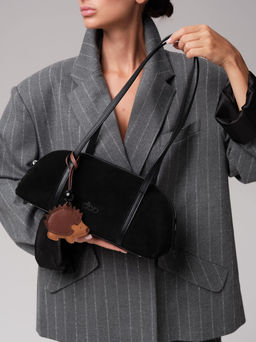 Замшевая сумка Ezhik DBR 31225 черный