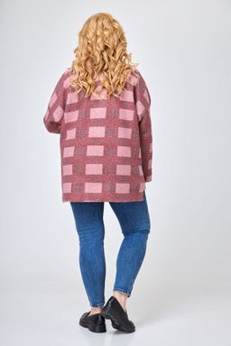 Пальто БелЭльСтиль 841 клетка фото 2