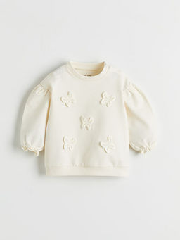 Bisiklet Yaka K?z Bebek Sweatshirt ve Tayt