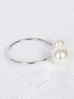 Кольца для салфеток 6 штук Бусины Серебро / JG03-3 /уп 200/ - Галеонтрейд фото 8