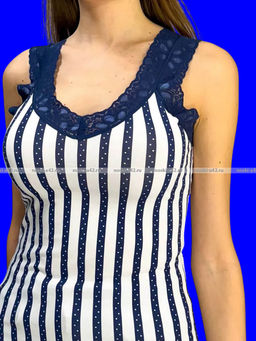 Цена за 1 шт. Майки женские Miss Emma Турция Кружево Полоса