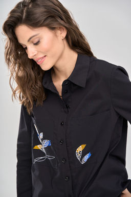 Блузка  1165/1 черный - Rinka фото 11