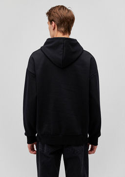 Mavi Logo Bask?l? Kapusonlu Siyah Sweatshirt  фото 4