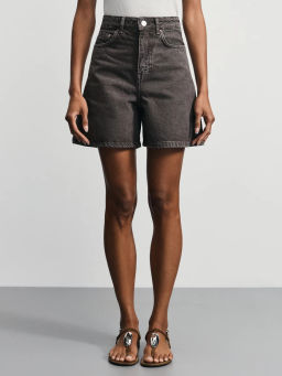 Джинсовые шорты А-силуэта / Zarina  фото 3