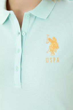Женское трикотажное платье зеленого цвета - U.s. polo assn фото 6