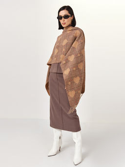 в составе ШЕРСТЬ и кашемир Большой, мягкий, теплый двусторонний палантин. - Tantino фото 4