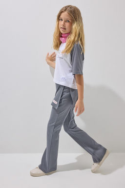 Pamuklu Flare Fit Pantolon K_z _ocuk