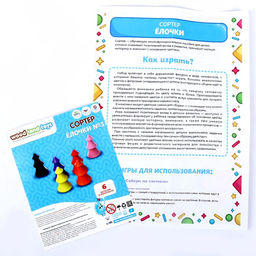 Сортер «Ёлочки», 6 цветов