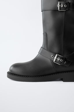 BIKER KNEE-HIGH BOOTS - Zara фото 9