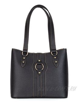 Сумка Модель №1447 | кожзам | гладкий | черный | Р908-1 | 29887